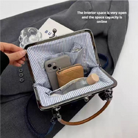 Blue Handmade Denim Patchwork Small Crossbody Bag – Women’s Shoulder & Handbag with Vintage Style thumbnail