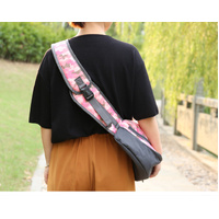 Size L Blue Dog Pattern Lightweight Single Shoulder Pet Sling Bag -  Stylish Durable Oxford Fabric Carrier thumbnail