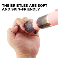 Pink Mini Portable Wireless Dust Vacuum Cleaner, Powerful and Long-Lasting Handheld Vacuum for Makeup Tables, Powder, and Dust thumbnail