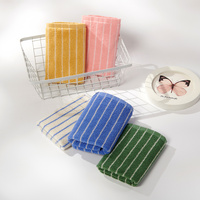 Blue Soft and Absorbent Cotton Towel Set | 3-Piece Luxury Bath Towels - Ideal for Adults, Face & Bath Towels thumbnail