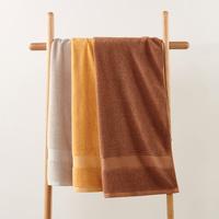 White Premium Thick Cotton Bath Towel for Adults - Soft and Absorbent Bathroom Towel thumbnail