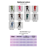 Coffee and Black Tie-Dye Size M Tie-Dye Yoga Set Long Sleeve Butt Lift Leggings Seamless Workout Training Gym Clothes thumbnail