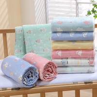 Blue Dog, 6-Layer Muslin Baby Blanket - Soft Cotton Bedding for Infants and Toddlers, 110x110cm thumbnail