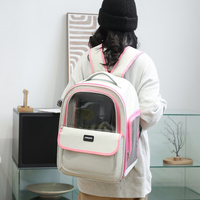 Gray Pet Carrier Backpack - Space Capsule Design for Cats & Small Dogs thumbnail