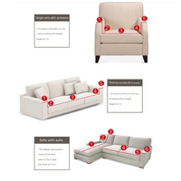 Dark-coffee Double Sofa Bubble Gauze Sofa Cover with Skirt - Full Elastic Dustproof Double Seater 145-185cm thumbnail