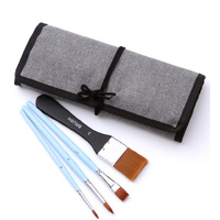 Light blue 18-Piece Multi-Purpose Nylon Hair Watercolor Brush Set – Professional Painting Tools for Artists thumbnail