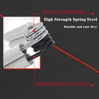 2 pcs Aluminum color Heavy Duty Metal Hand Grip Strengthener - Hand Training Equipment for Rehabilitation & Fitness with Adjustable Resistance 200LB thumbnail