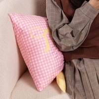 Blue Cute Butterfly Knot Pillow | Soft Bed & Seat Cushion, Decorative Throw Pillow for Home & Car 65x40cm thumbnail