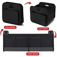 Foldable Fabric Car Trunk Organizer - Collapsible Storage Box for Vehicle Organization 60x37x31cm thumbnail
