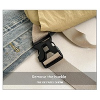 Off white Trendy Crescent Crossbody Bag - Unique Design Shoulder Bag 29x6x17cm thumbnail