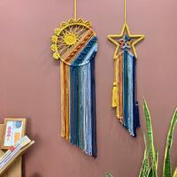 Colorful Tassel Dream Catcher - Bohemian Style Wall Decor (Star) thumbnail