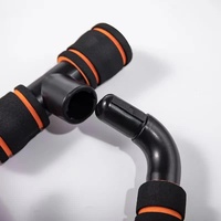 Black And Blue Push-Up Support Brackets for Home Fitness - Stability Bars for Upper Body Training thumbnail