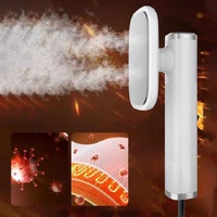 White Mini USB Handheld Steamer & Iron Combo - Compact Portable Garment Steamer for Travel & Home Use thumbnail