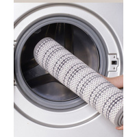 Grey Safe & Dry Bathroom Mat - Non-Slip Absorbent Bath Rug 40x60cm thumbnail