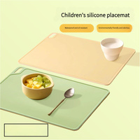2 Pcs Green Safe & Durable Silicone Placemat - Heat Resistant, Spill-Proof Table Protector for Kids & Adults(30*40CM) thumbnail