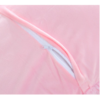 Dark Pink Faux Fur Pillowcase Set - Crystal Velvet Plush Throw Pillow Covers, Bedding Accent (50x70cm, Pair) thumbnail