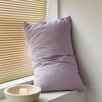 White 100% Cotton Pillowcase Set - Envelope Closure(without pillow core) thumbnail