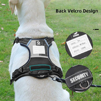 Size S Red Reflective No-Pull Dog Harness - Adjustable & Durable for Large Breeds, Anti-Escape Design thumbnail