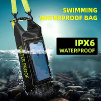 Orange 2L Waterproof Phone Pouch - Multi-Functional PVC Dry Bag for Swimming and Water Activities thumbnail