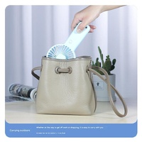 2 PCS Pink Cute USB Rechargeable Handheld Fan - Phone Stand - Great for Summer thumbnail