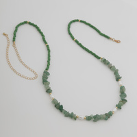 Green 3-Piece Layered Waist Chain Set - Bohemian Style Body Accessories thumbnail