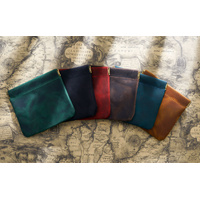 Dark Green Genuine Leather Coin Purse - Vintage Style Snap Closure Mini Pouch thumbnail