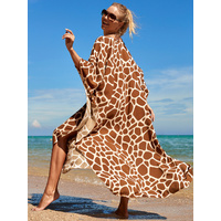 Style 1 Loose Fit Caftan Dress - Resort Style Beach Coverup for Women thumbnail