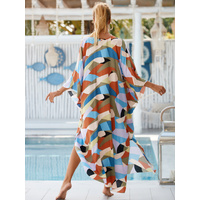 Style 11 Loose Fit Caftan Dress - Resort Style Beach Coverup for Women thumbnail