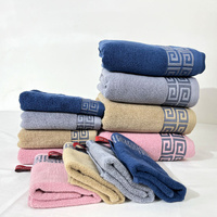 Blue Luxury Cotton Towel Set - 6-Piece Highly Absorbent Bath & Hand Towels thumbnail