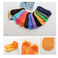 Ten Pairs Of Lack Blue Kids Non-Slip Trampoline Socks  for Playground Early Education and Yoga Unisex Anti-Skid Floor Socks for 1-5 Years thumbnail