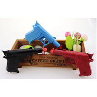 2 PCs of Diecast metal spud gun pack red + black - 2 Black thumbnail