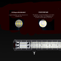 28 inch Philips LED Light Bar Quad Row Combo Beam 4x4 Work Driving Lamp 4wd thumbnail