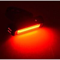 Set USB Rechargeable LED Bike Front Light headlight lamp Bar rear Tail Wide Beam thumbnail