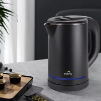 0.8L Electric Kettle Matt Black With Light Design thumbnail