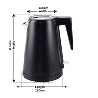 0.8L Stainless Steel Kettle - Black
(Double Layer) thumbnail