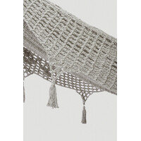 Outdoor undercover cotton Mayan Legacy hammock with hand crocheted tassels Queen Size Dream Sands thumbnail