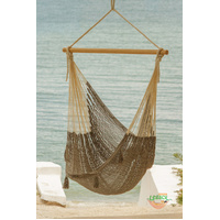 Mayan Legacy Extra Large Outdoor Cotton Mexican Hammock Chair in Dream Sands Colour thumbnail