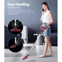 Devanti Stick Vacuum Cleaner Handheld Corded 450W Red thumbnail