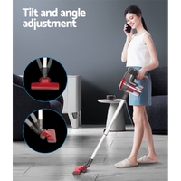 Devanti Stick Vacuum Cleaner Bagless Corded 500W Red thumbnail