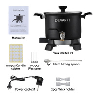 Devanti 5L Wax Melter Candle Making 1200W Melting Pot Furnace Quick Pour Spout Soy Soap thumbnail