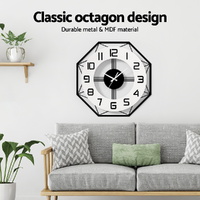 Artiss 60CM Wall Clock Octagon thumbnail