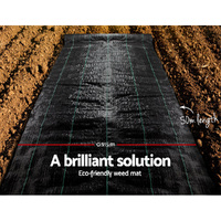 Instahut 0.915x50m Weed Mat Weedmat Control Plant thumbnail