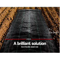 Instahut 3.66x30m Weed Mat Weedmat Control Plant thumbnail