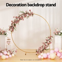 2M Round Backdrop Stand Wedding Background Decoration Party Flower Balloon Display thumbnail