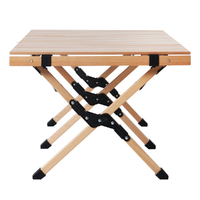 Gardeon Outdoor Furniture Wooden Egg Roll Picnic Table Camping Desk 120CM thumbnail