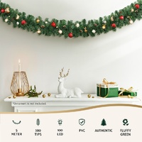 Jingle Jollys 5M Christmas Garland LED Lights Party Xmas Decorations 380 TIPS thumbnail