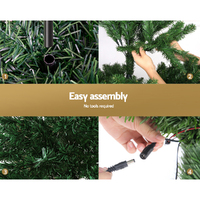 Jingle Jollys 1.8m Christmas Tree Optic Fibre LED Xmas tree 300 Tips thumbnail