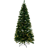Jingle Jollys 1.8m Christmas Tree Optic Fibre LED Xmas tree Warm White thumbnail