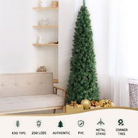 Jingle Jollys Christmas Tree 2.1M Corner Xmas Tree Party Decorations 430 Tips thumbnail