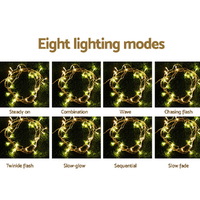 3X6M Christmas Lights Curtain Light Warm White 600 LED Jingle Jollys thumbnail